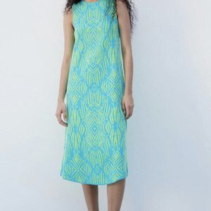 ZARA  NWT Jacquard A line dress size M